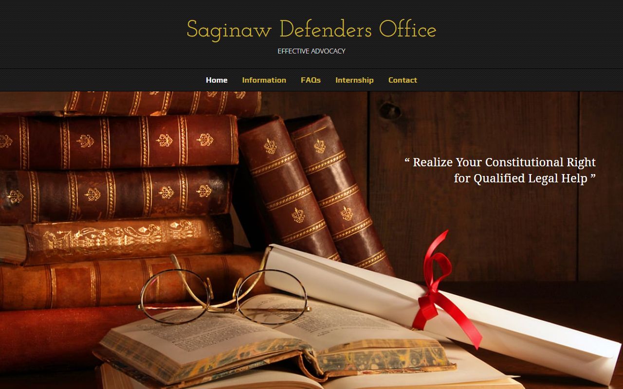 Saginaw Defenders Office site for people facing Saginaw County arrest charges