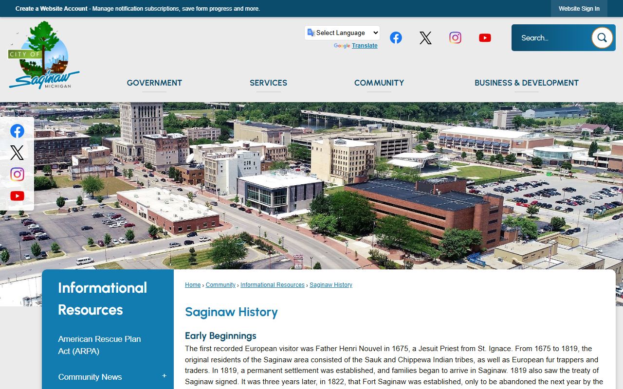 Saginaw County history connected to court records and courthouse